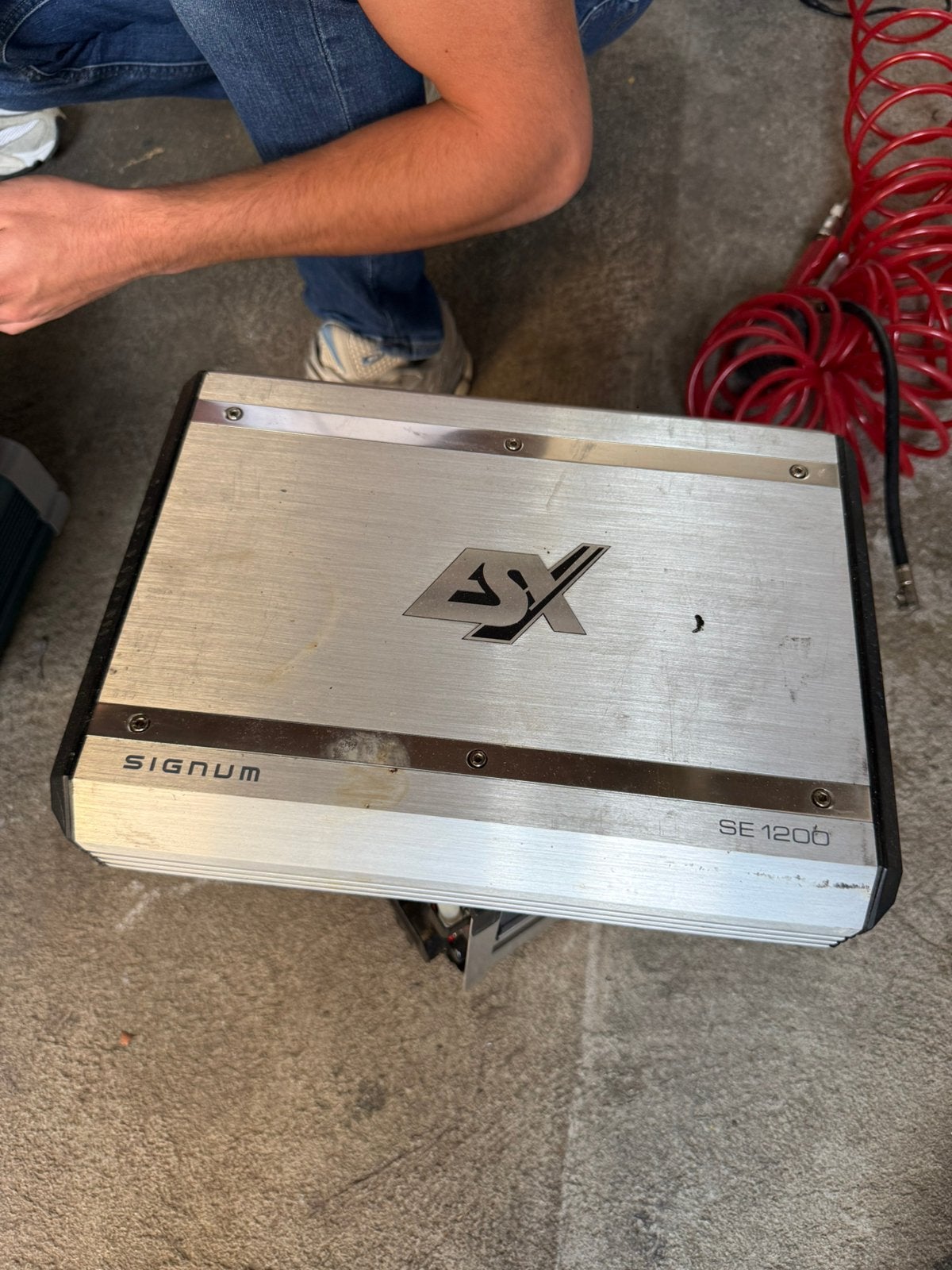ESX Signum SE1200 mono subwoofer versterker 600W RMS, Ophalen of Verzenden, Gebruikt, Overige merken