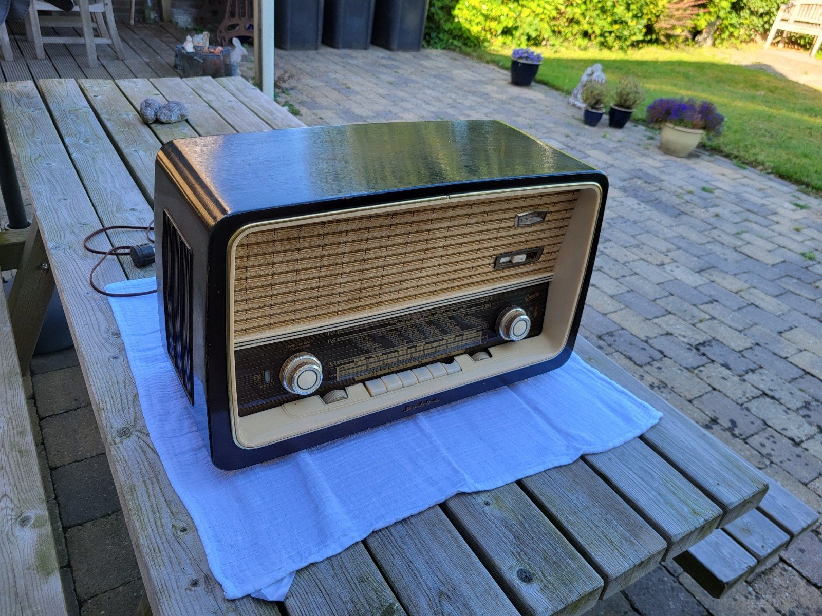 Vintage Graetz Polka 813 Buizenradio - Raumklang-Vollsuper, Ophalen, Gebruikt, Radio