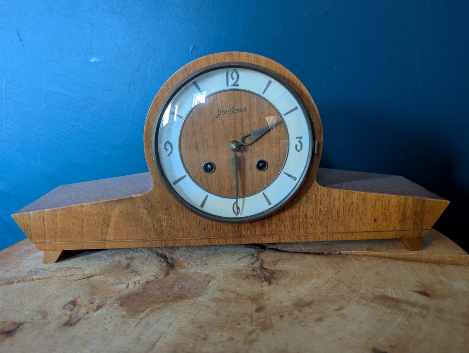 Junghans vintage schouwklok / pendule, Antiek en Kunst, Ophalen