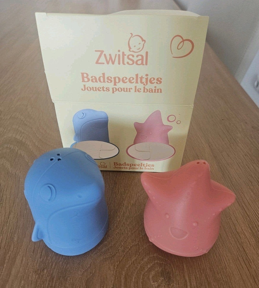 Zwitsal Badspeeltjes - Walvis en Ster NIEUW, Overige merken, Dierenspeelgoed, Nieuw, Ophalen of Verzenden