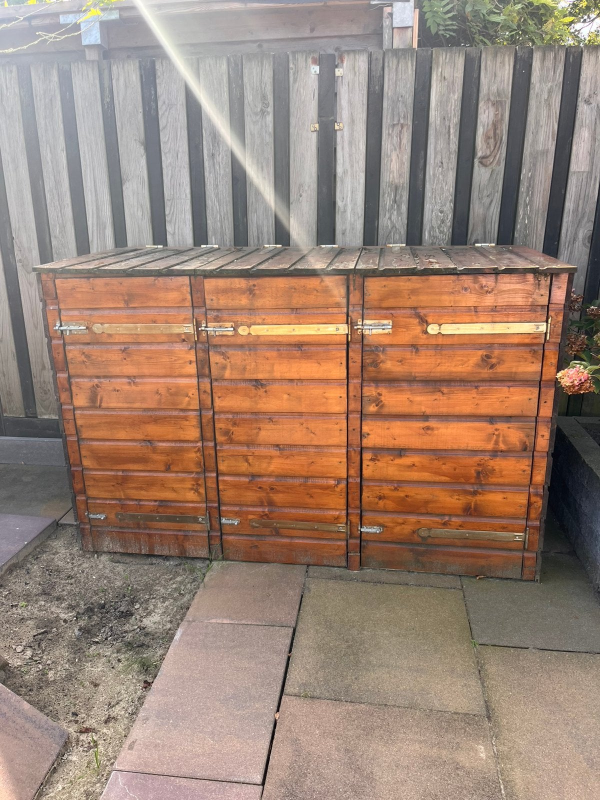 Kliko ombouw GRATIS, Tuin en Terras, Ophalen, Gebruikt, Hout, Containerberging
