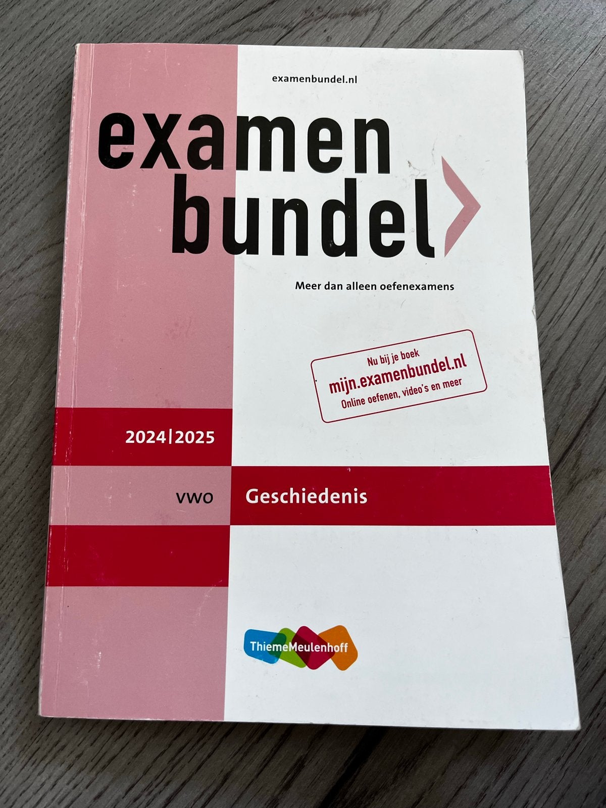 Examenbundel Geschiedenis VWO 2024/2025, Ophalen, Zo goed als nieuw, VWO, Geschiedenis