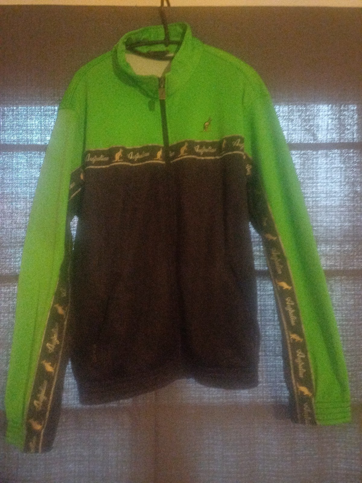 Australian Trainingsjack Groen/Zwart Maat XXL, Kleding | Heren, Overige maten, Ophalen of Verzenden, Zo goed als nieuw, Australian