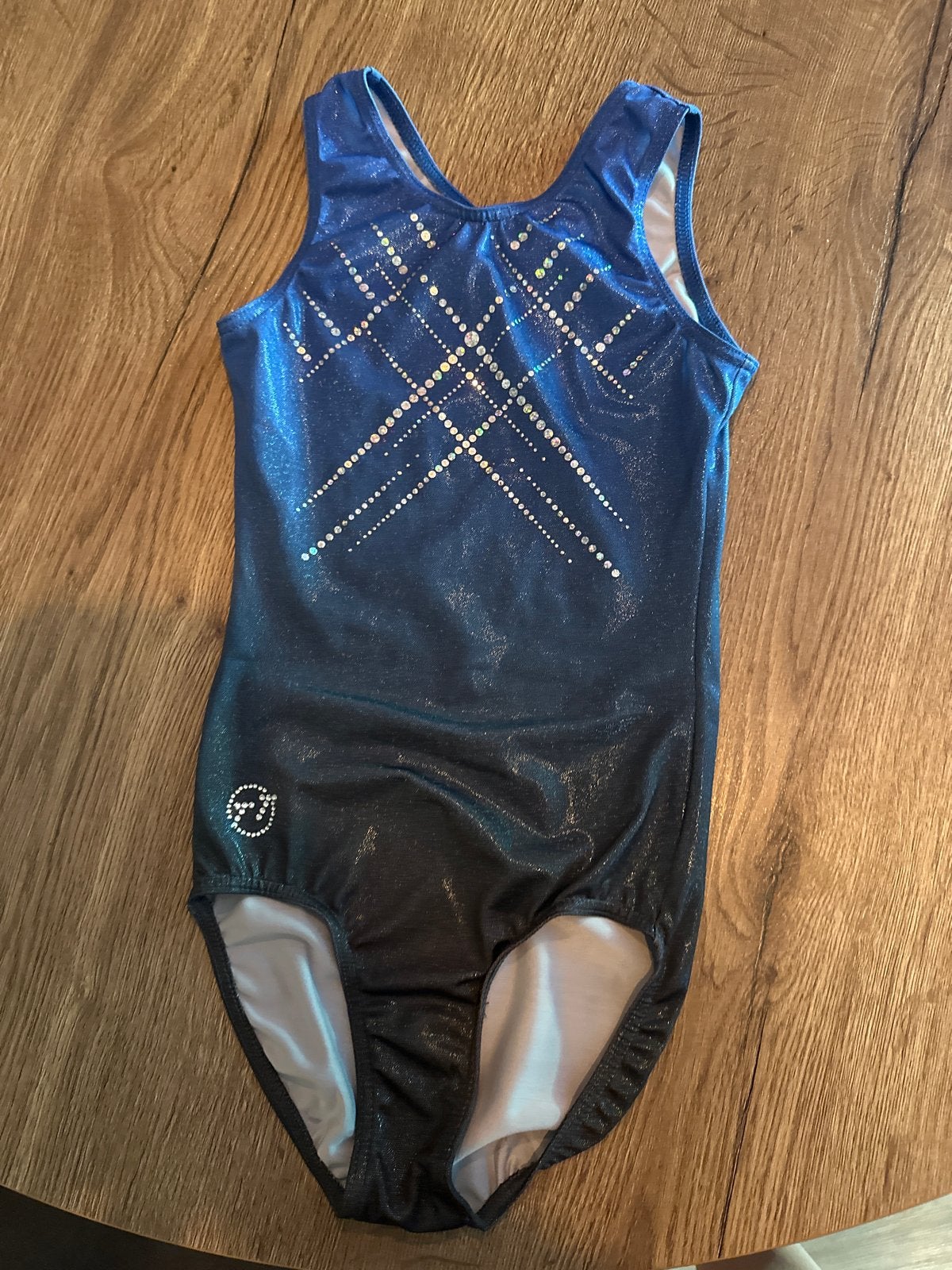TT Gymnastics Turnpakje Maat 140 - De Meere Wedstrijdpakje, Sport en Fitness, Turnen, Gebruikt, Blauw, Turnpak(je), Kindermaat 122 t/m 140