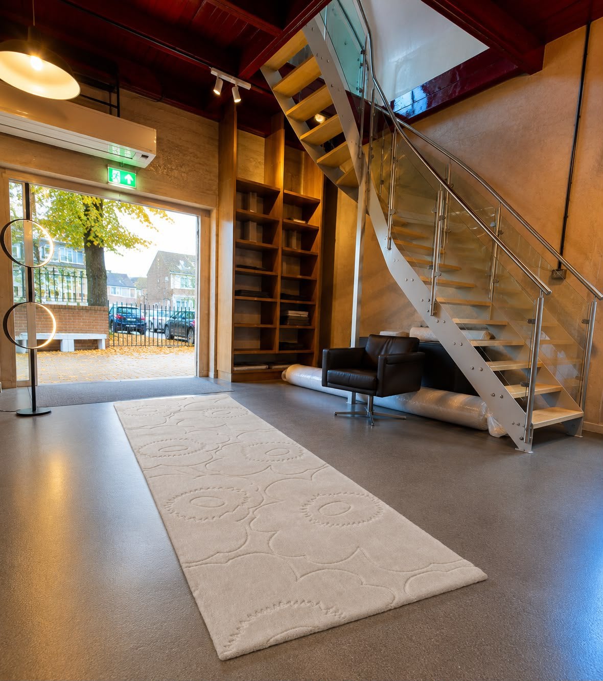 Brink en Campman loper Marimekko Piirto Naturel White, Ophalen, 50 tot 100 cm, Beige, Rechthoekig