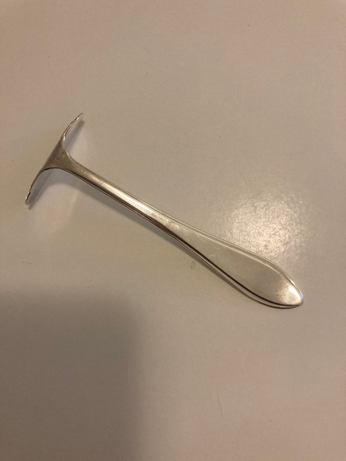 Schuivertje verzilverd van Gero 90  handvat model puntfilet, Ophalen of Verzenden