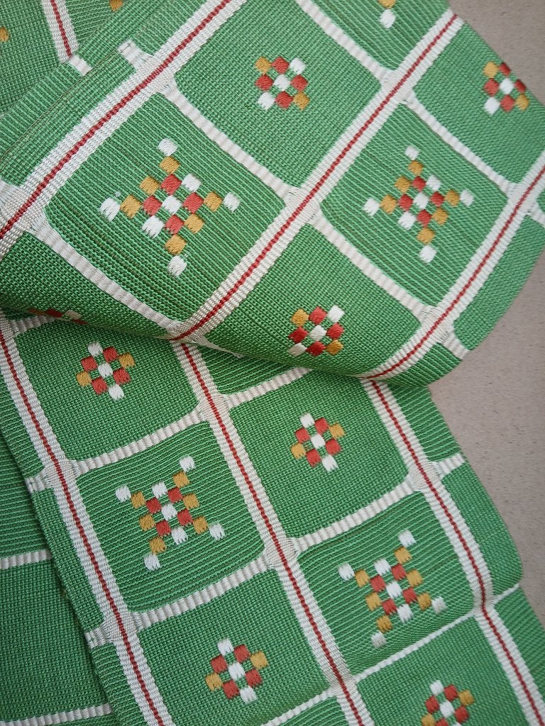 Traditionele Japanse obi hanhabaobi riem green, Ophalen of Verzenden