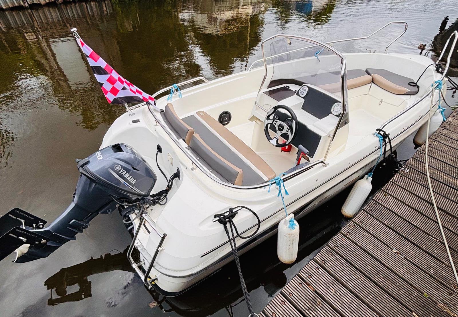 Yamarin 46 sc met 20 pk Yamaha, Overige merken, Afdekzeil, Buitenboordmotor, Zo goed als nieuw