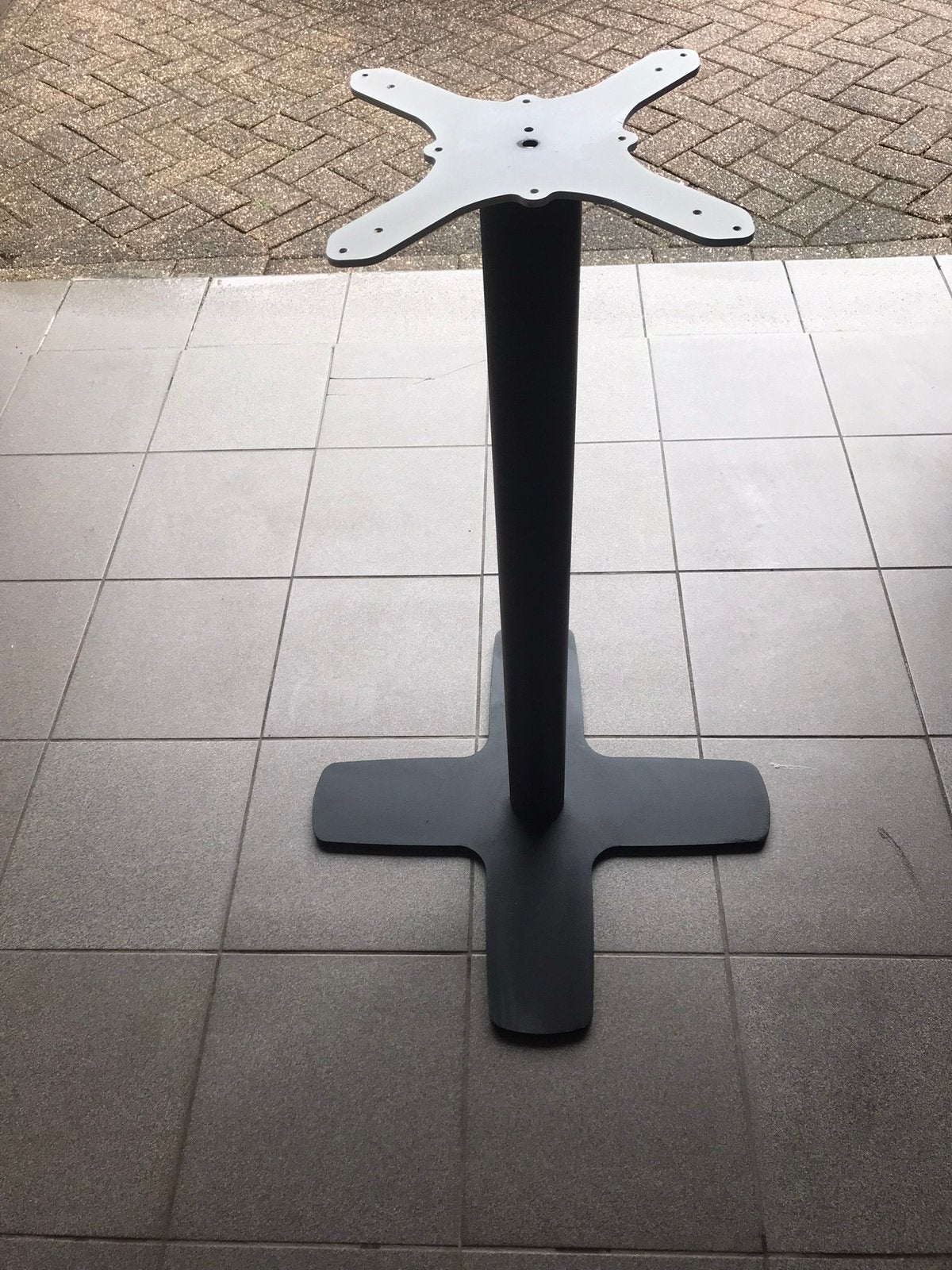 Bartafelpoot kleur antraciet, Ophalen, Tafelpoot, Gebruikt, 50 tot 100 cm