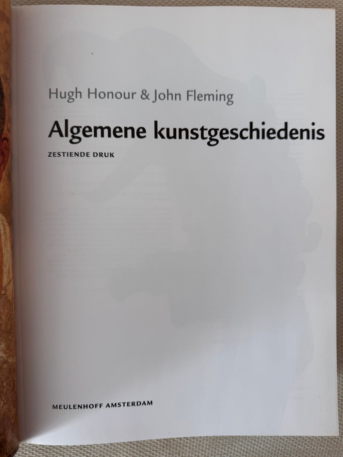 Foto 2 van Boek. Algemene kunstgeschiedenis. 16e , nieuwste, druk.