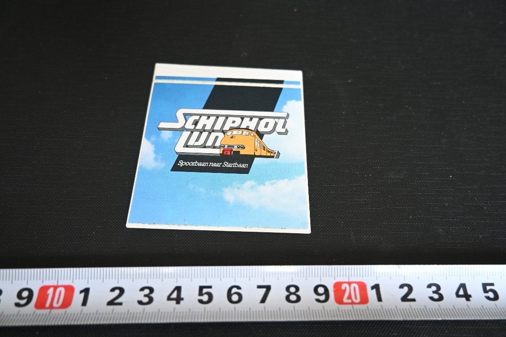 sticker NS Nederlandse Spoorwegen SCHIPHOL LIJN   Trein, Verzamelen, Ophalen, Zo goed als nieuw