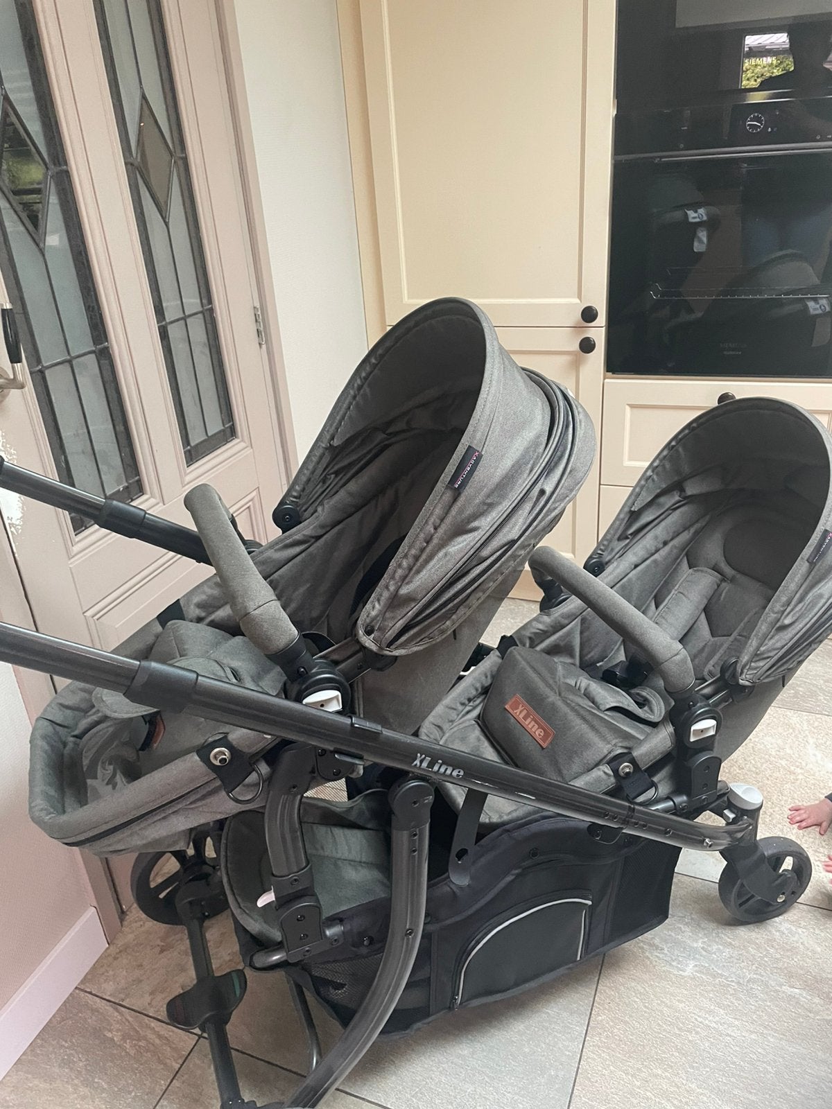 Dubbele kinderwagen en/of wandelwagen, Gebruikt, Duowagen, Combiwagen, Ophalen