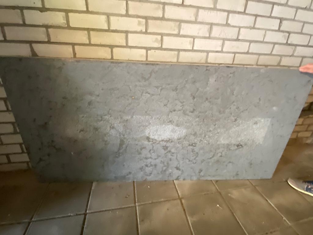 Tuintafel natuursteen inclusief 4 Hartman stoelen, Tuin en Terras, Tuintafels, Ophalen, Gebruikt, Rechthoekig, Overige materialen
