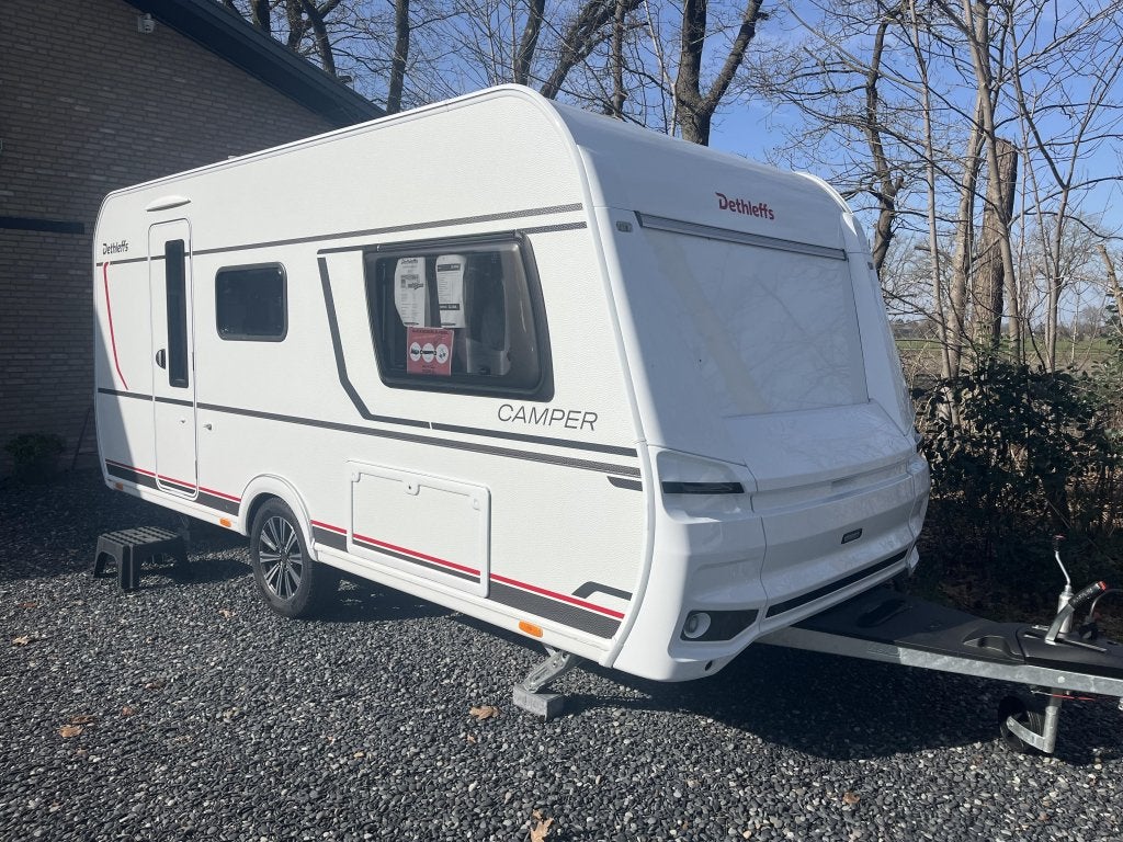 Dethleffs Camper 460 EL mover+ luifel+ fietsenrek, Standaardzit, Schokbreker, Dethleffs, 5 tot 6 meter