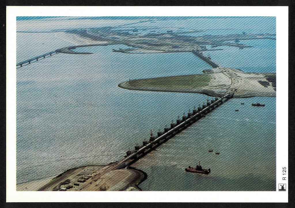 Zeeland Voltooiing Deltawerken Monding Oosterschelde. 1986., Ophalen of Verzenden, 1980 tot heden, Ongelopen, Zeeland