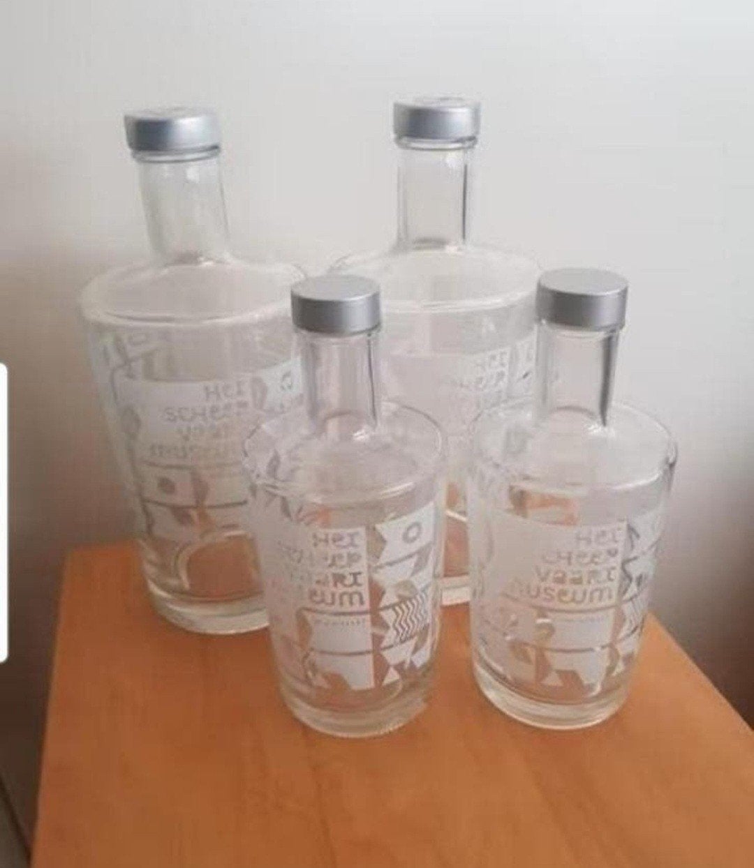 4 waterflessen scheepvaartmuseum, Ophalen of Verzenden, Nieuw, Overige typen
