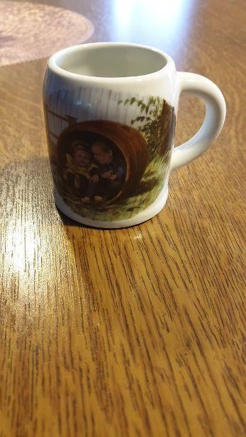 1 ot en sien in de ton kleine bierpul bier pul, Antiek en Kunst, Ophalen