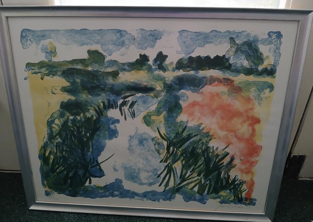 Zeefdruk Jan Sierhuis, Antiek en Kunst, Kunst | Litho's en Zeefdrukken, Ophalen
