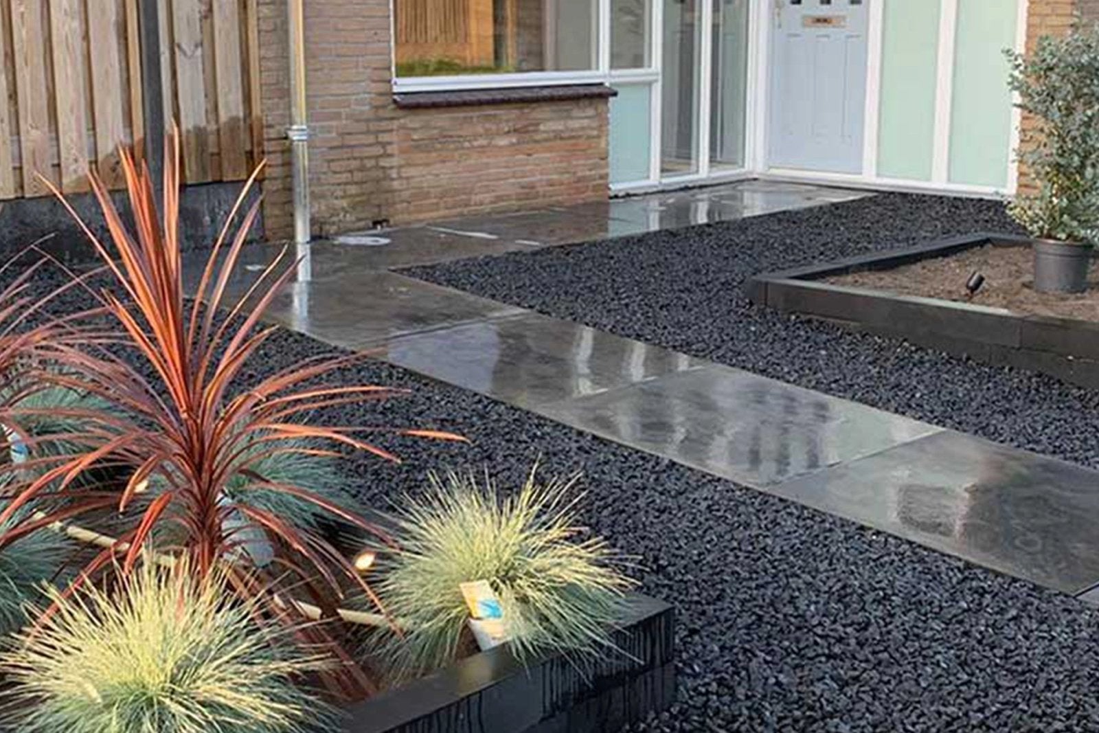 Basalt split, Tuin en Terras, Ophalen, Nieuw, Antraciet, Split