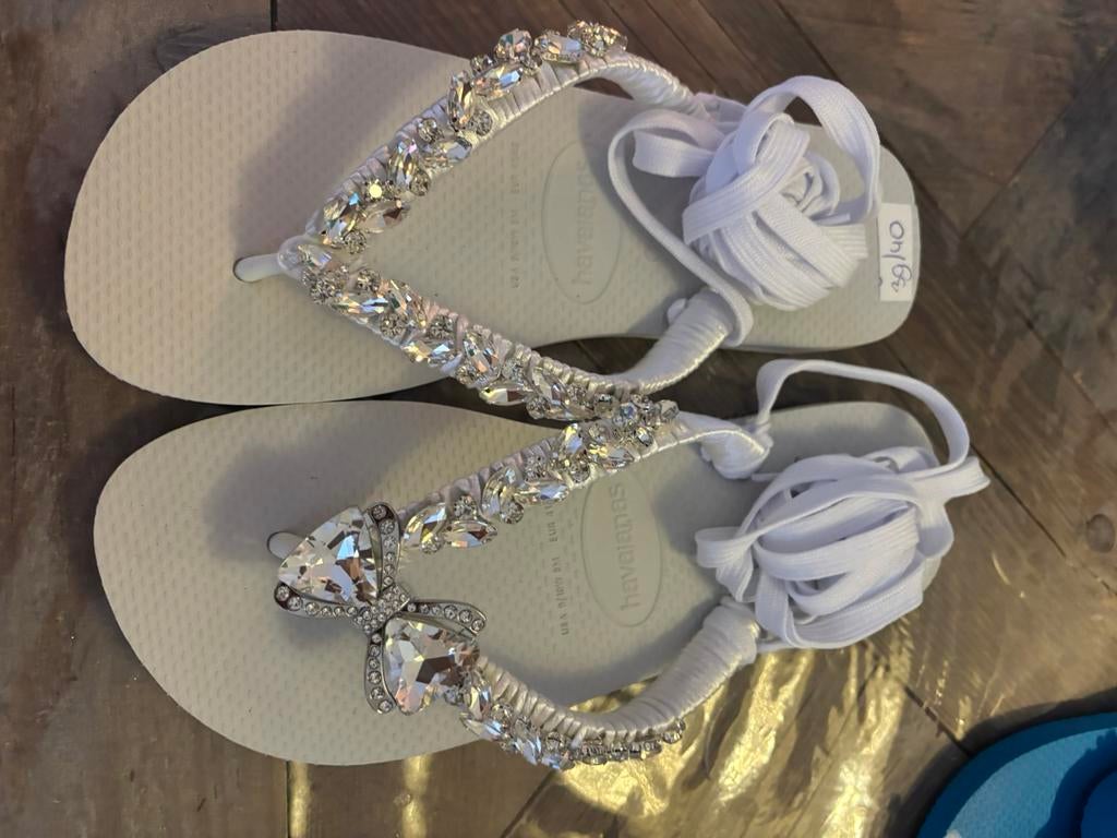 Havainas met strass steentjes, Slippers, Overige kleuren, Nieuw, Ophalen of Verzenden