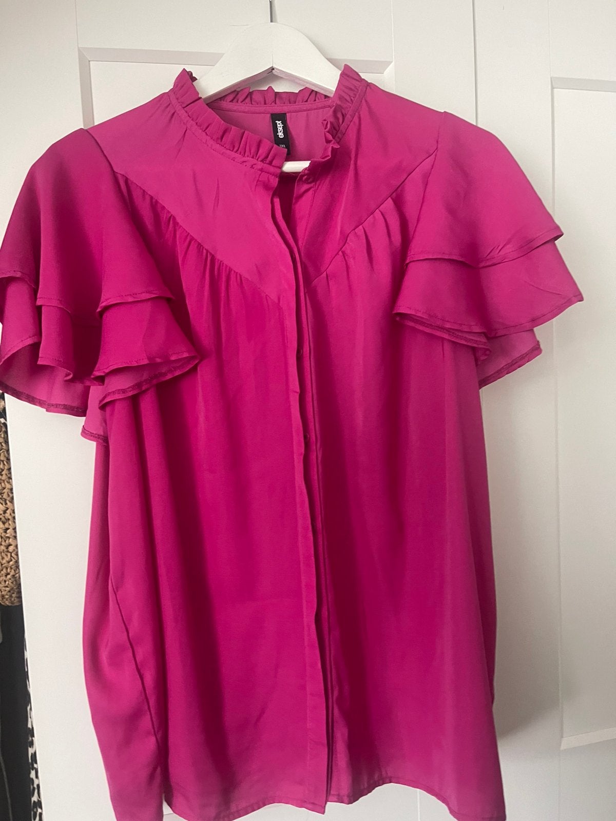 SHOEBY- hippe blouse cyclaam/ fuchsia maat 3XL, Verzenden, Zo goed als nieuw, Maat 46/48 (XL) of groter, Roze