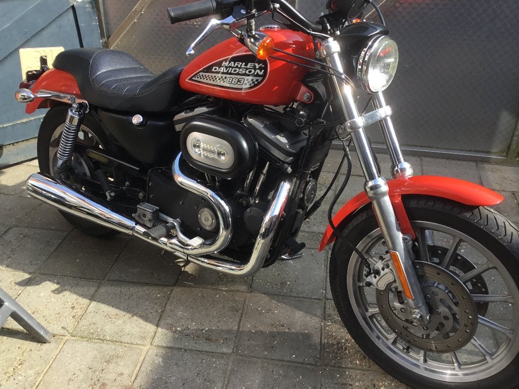 Harley Davidson sportster 883r, Motoren, 2 cilinders, Sportuitlaat, Chopper, 883 cc