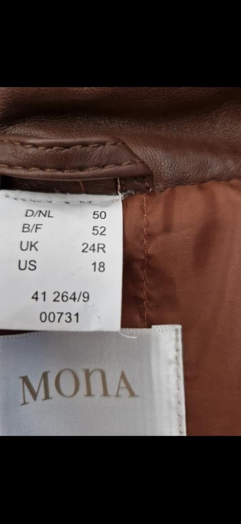 Leren damesjas, Kleding | Dames, Ophalen of Verzenden, Zo goed als nieuw, Bruin