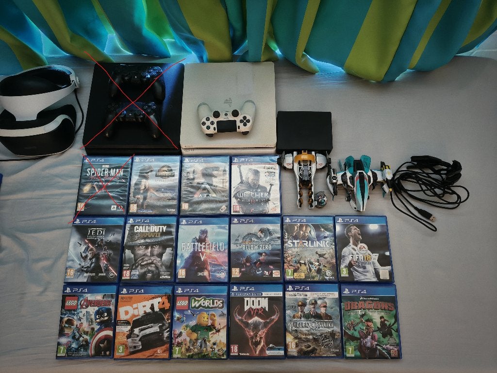 Ps4, Psvr, en 16 games. Ook apart te koop., Virtual Reality, Ophalen of Verzenden, Zo goed als nieuw, Platform