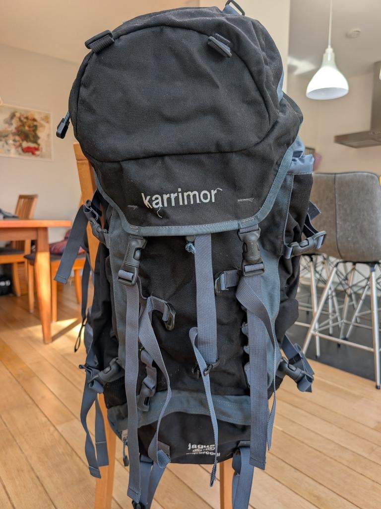 Veelzijdige Karrimor Jaguar Supercool 55-75 liter Rugzak, Gebruikt, 20 tot 30 cm, Ophalen of Verzenden, 60 tot 80 cm