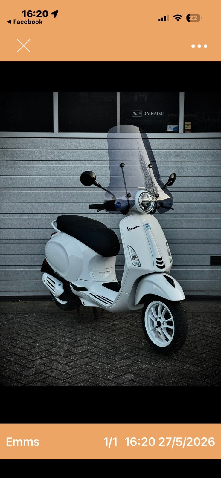 Vespa primavera, Fietsen en Brommers, Scooters | Vespa, Ophalen, Gebruikt, Overige modellen, Benzine