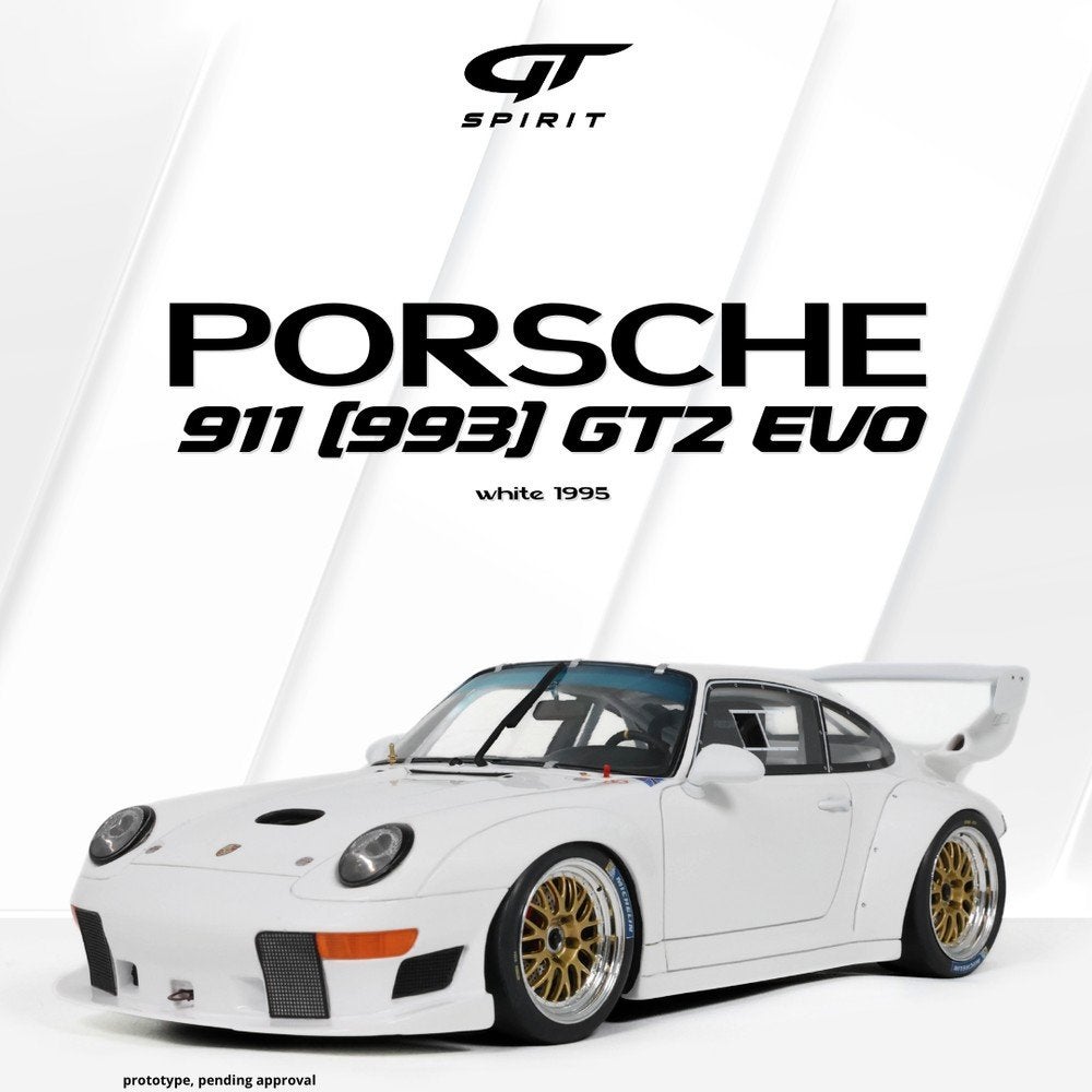 Gt Spirit
Porsche 911 (993) GT2 Evo
1/1200 1:18 Nieuw, Ophalen of Verzenden, Nieuw, Auto