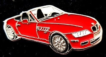 B.M.W. type Z 3 pin- rood gelakt, Verzamelen, Verzenden, Nieuw, Transport, Speldje of Pin