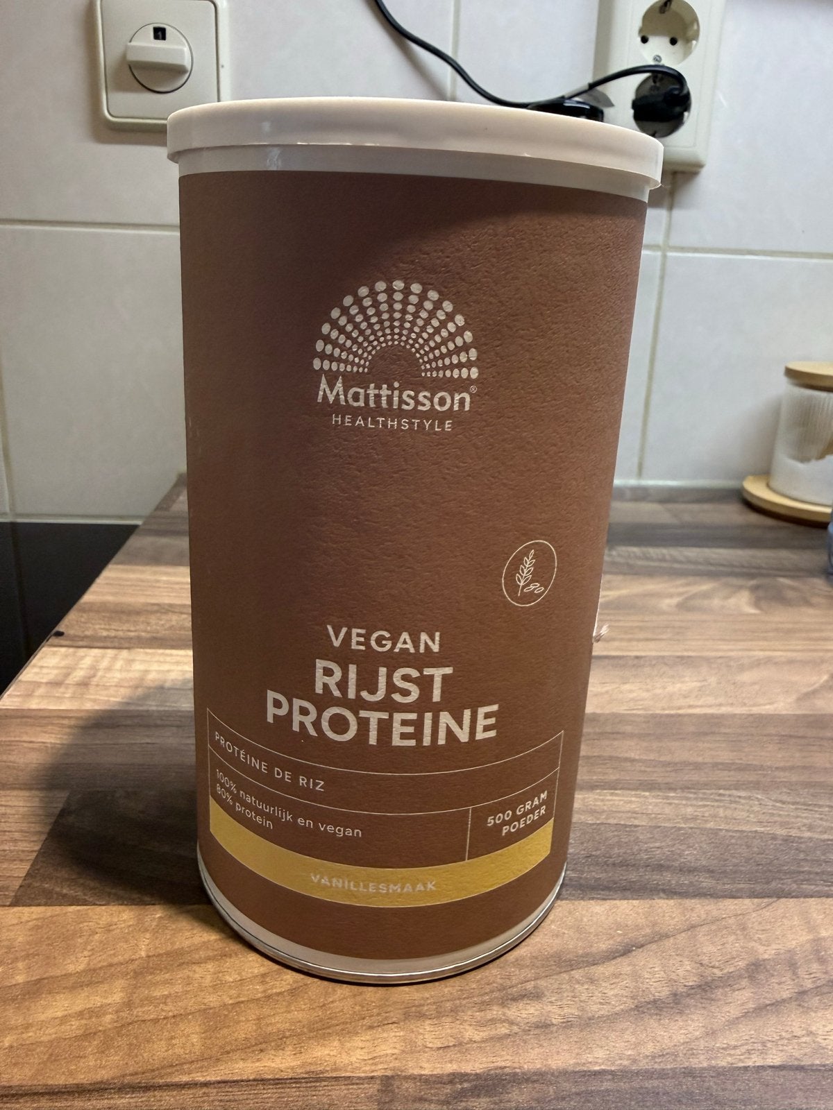 Mattisson Healthstyle Vegan Rijst Proteïne Vanille, Ophalen of Verzenden, Zo goed als nieuw, Poeder of Drank