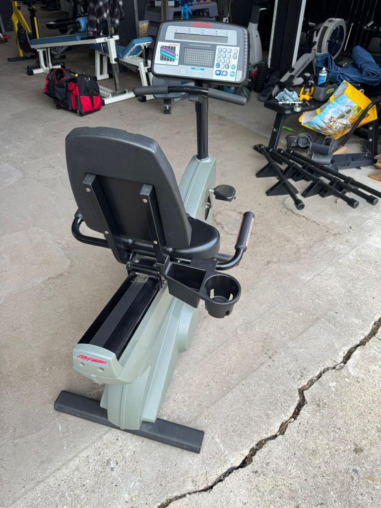 Life fitness recumbent bike 9500HR, Sport en Fitness, Ophalen, Life Fitness, Gebruikt, -