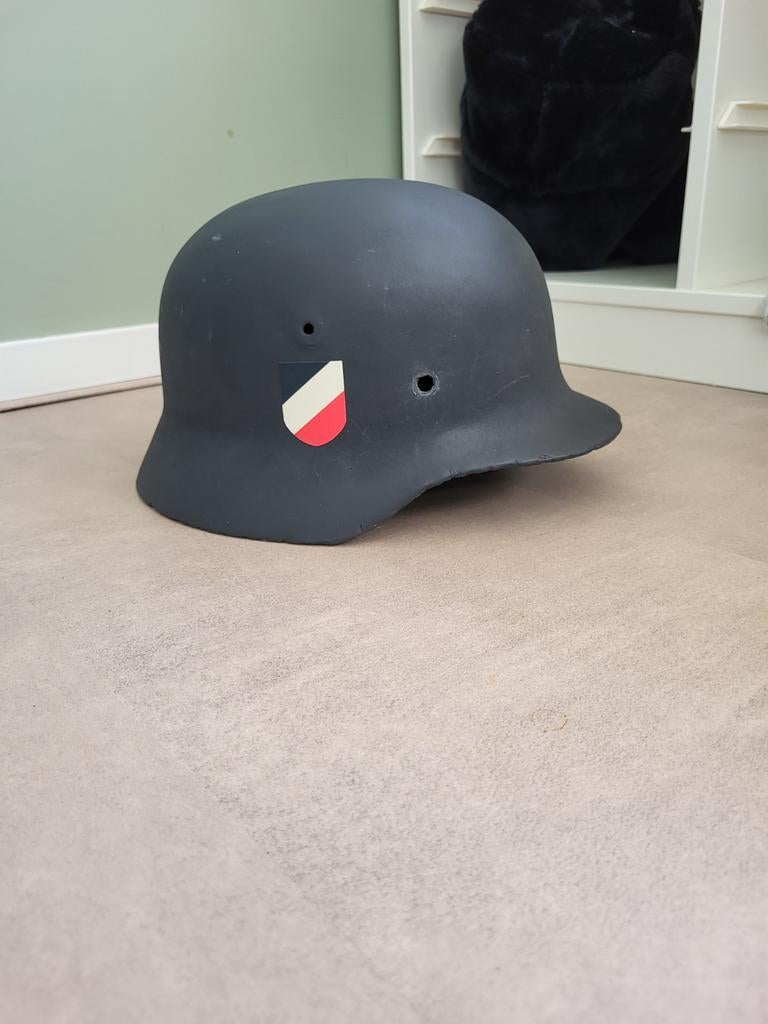 Orginele gerestaureerde Duitse helm, Ophalen of Verzenden