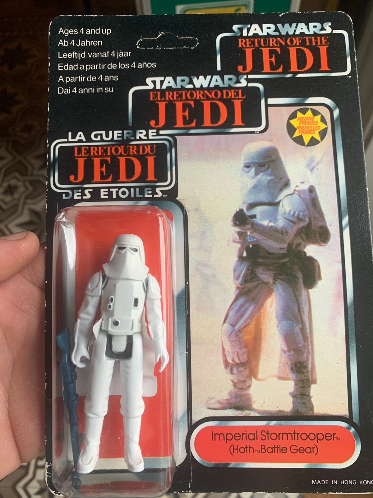 Vintage Star wars Imperial stormtrooper clipper trilogo moc, Ophalen, Zo goed als nieuw, Actiefiguurtje