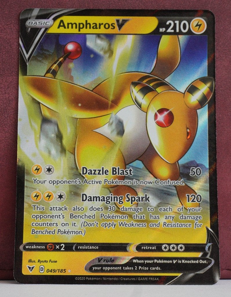 Ampharos V 049-185 Vived Voltage Pokémon Kaart, Verzenden, Nieuw, Losse kaart