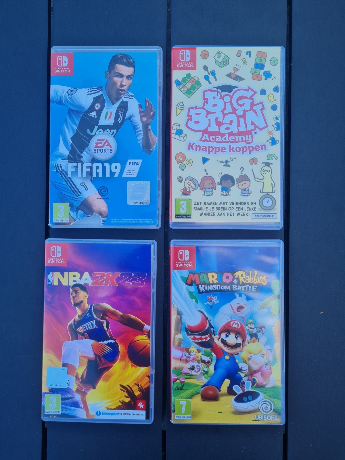 Nintendo Switch Games: FIFA 19, NBA2K23, Big Brain,  Mario+R, Spelcomputers en Games, Ophalen