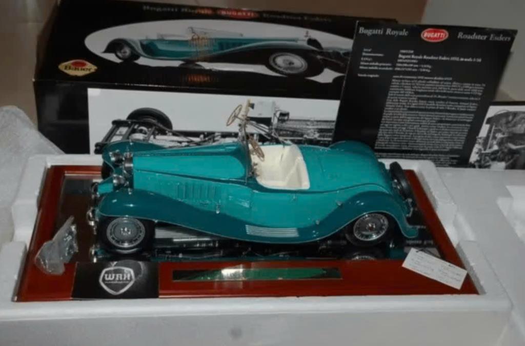 1:18 BUGATTI ROYALE ROADSTER ESDER BAUER in box UNIEK WRH, Hobby en Vrije tijd, Modelauto's | 1:18, Verzenden, Zo goed als nieuw