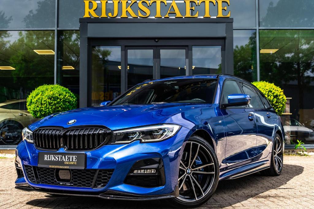 BMW 3-serie Touring 330e High Executive|PANO|H&K|360|HEAD-UP, 1998 cc, Gebruikt, 4 cilinders, Blauw