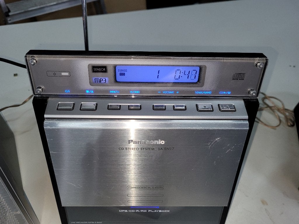moderne design stereo setje + afstandsbediening panasonic, Overige merken, Gebruikt, Microset, Tuner of Radio