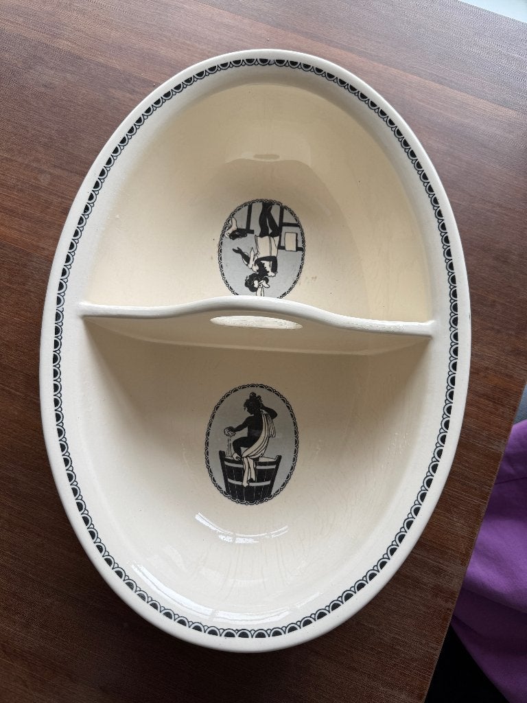 Villeroy & Boch Sponzenschaal (1920-1935), Ophalen, Gebruikt, Vintage, Porselein
