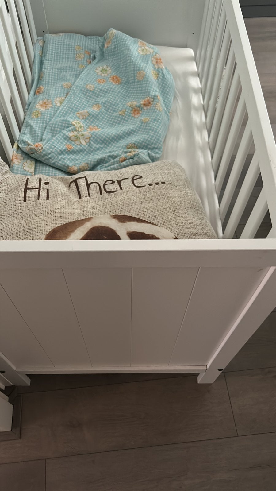 Baby bed nieuw 1 maand! Geen krasjes met matras 60,- euro, Kinderen en Baby's, Ophalen, Zo goed als nieuw, Jongetje of Meisje