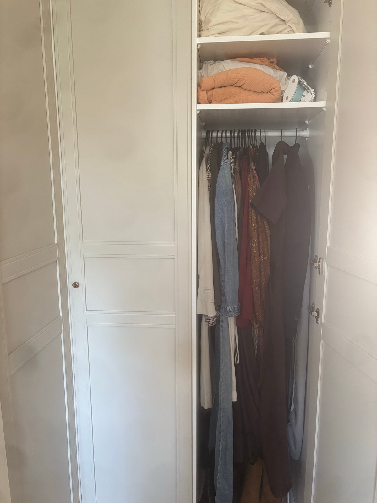 Ruime witte hoekkledingkast IKEA PAX BERGSBO, Ophalen, Overige materialen, Gebruikt, 200 cm of meer