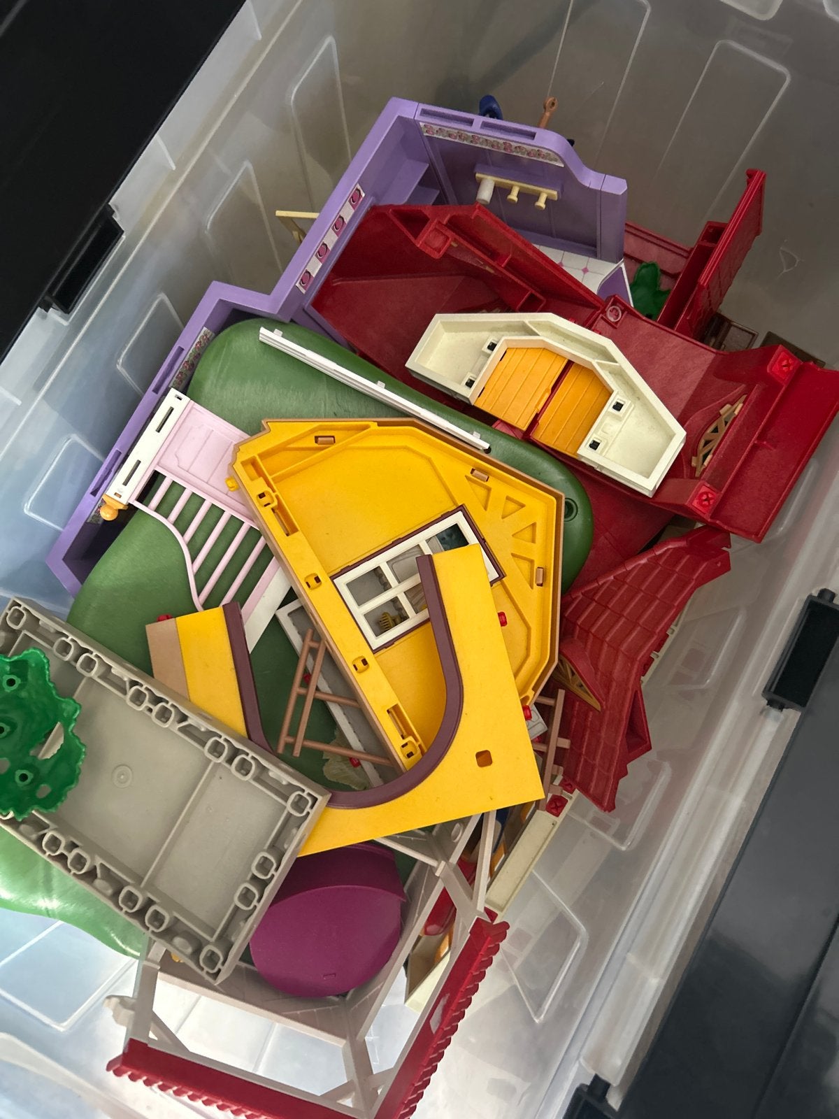 Grote partij Playmobil met diverse gebouwen en figuren, Ophalen of Verzenden, Gebruikt, Losse onderdelen, Gebouw