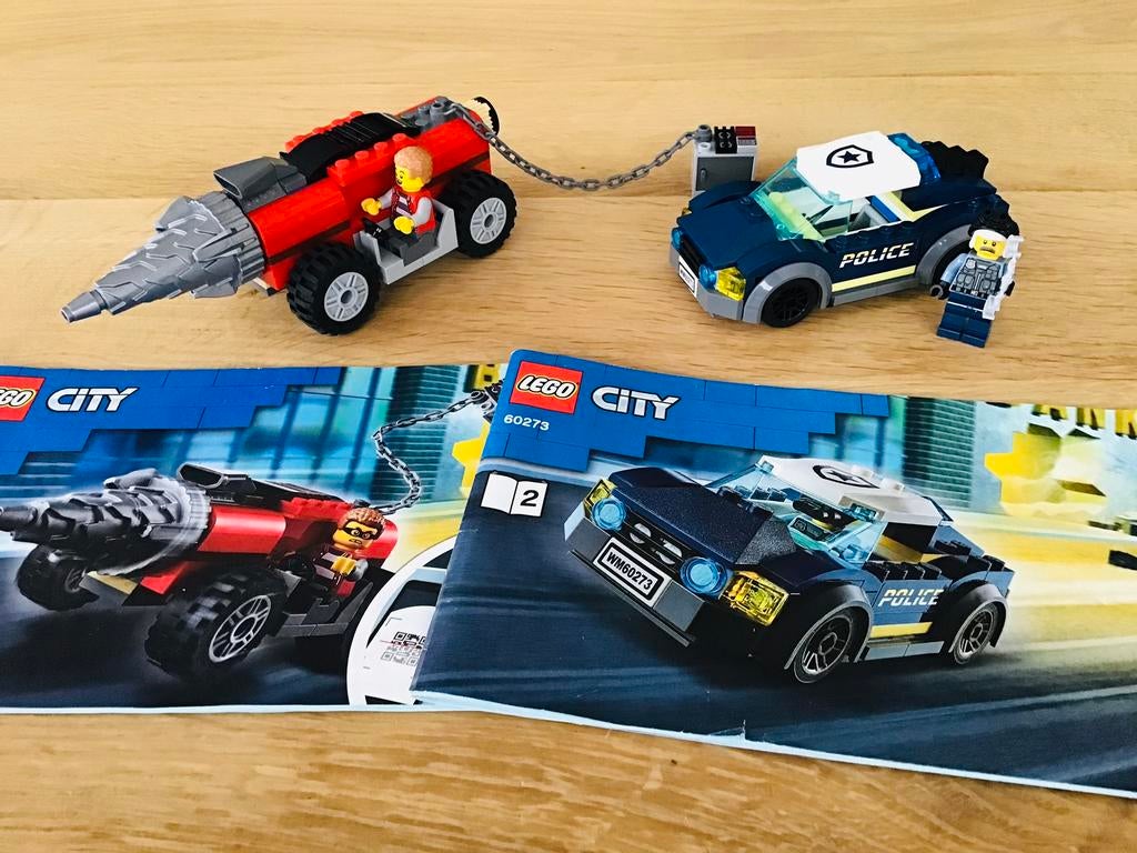 LEGO city 60273, elite police driller chase, compleet, ZGAN, Ophalen of Verzenden, Zo goed als nieuw