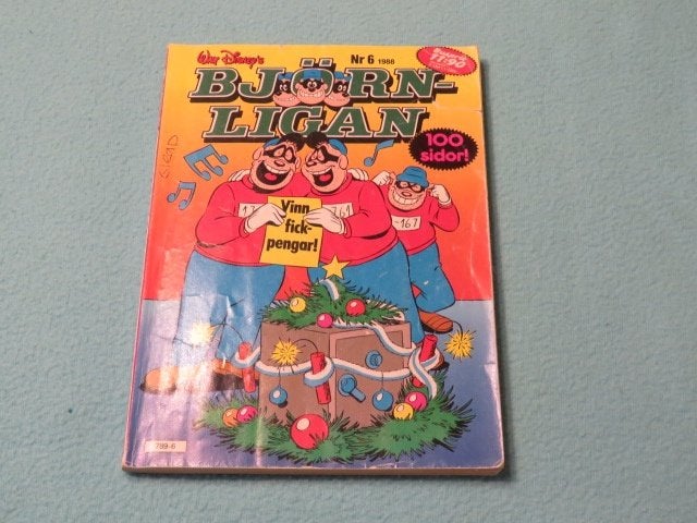 Vintage Zweeds stripboekje: Björnligan nr. 6-1988, Eén stripboek, Ophalen of Verzenden, Zo goed als nieuw, Disney