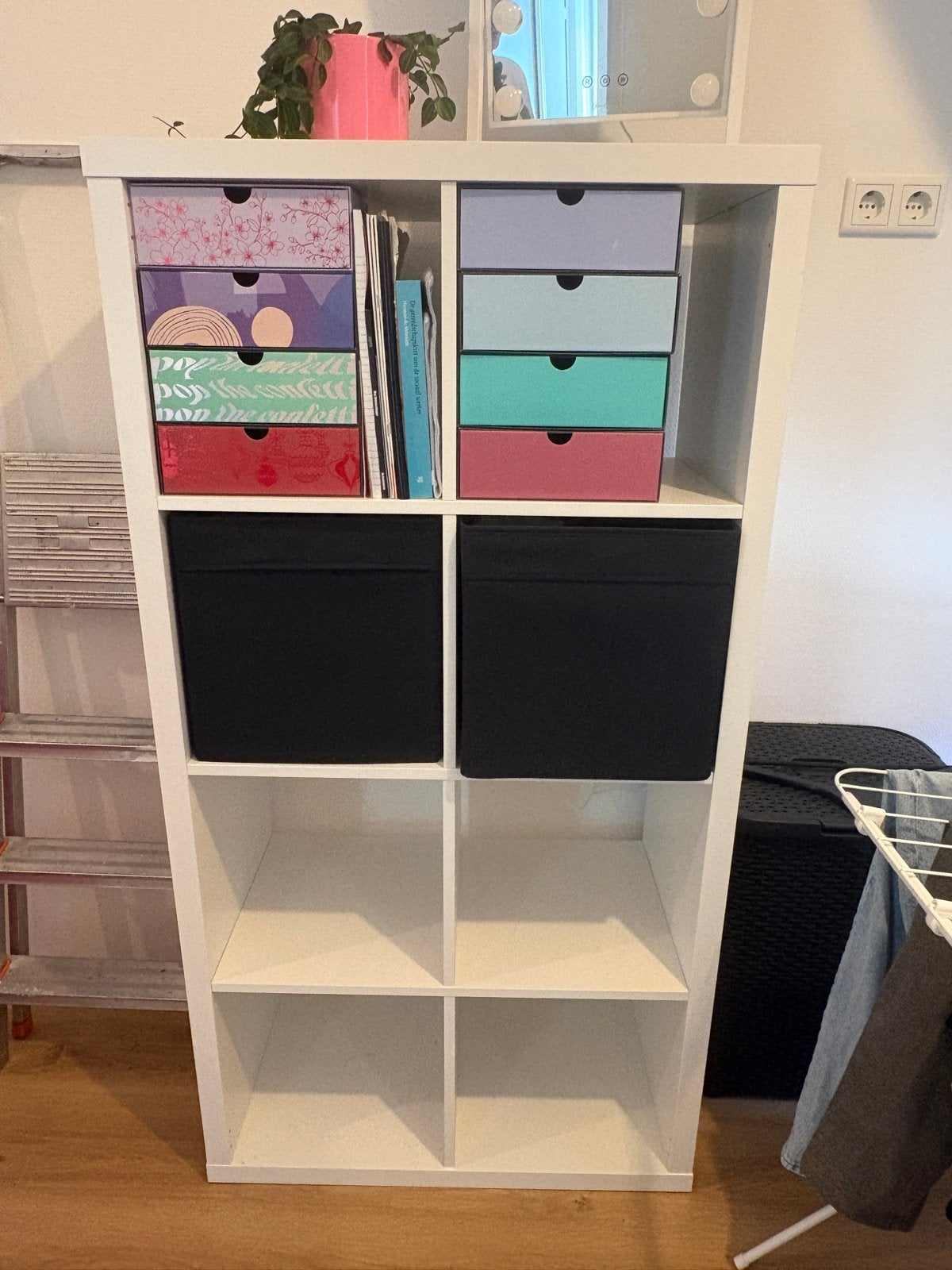 IKEA Kallax Kast 77x147 cm - Wit, Ophalen, Gebruikt