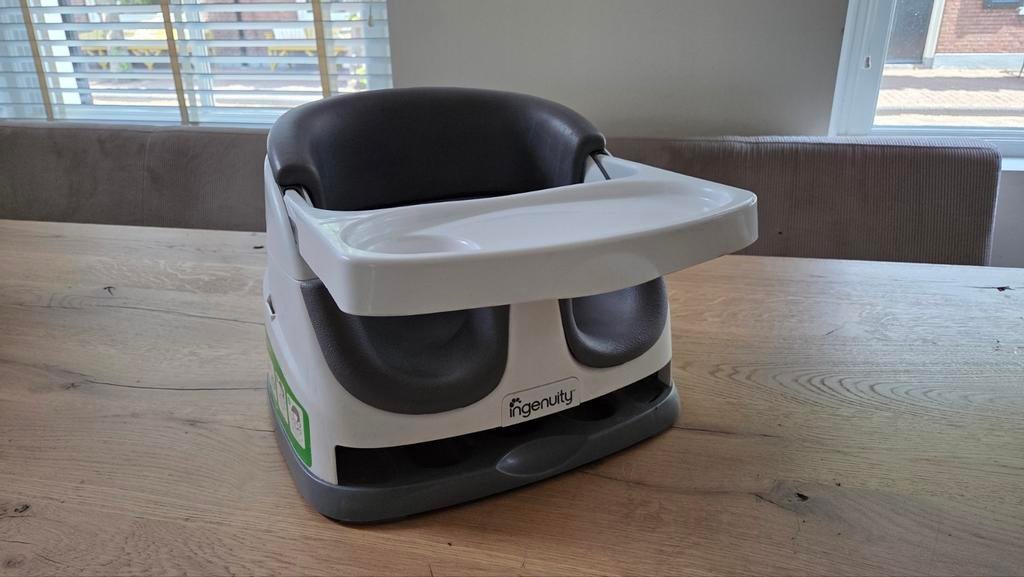 Ingenuity Baby Base 2-in-1 Stoel met Eetblad, Ophalen, Zo goed als nieuw, Overige typen, Afneembaar eetblad