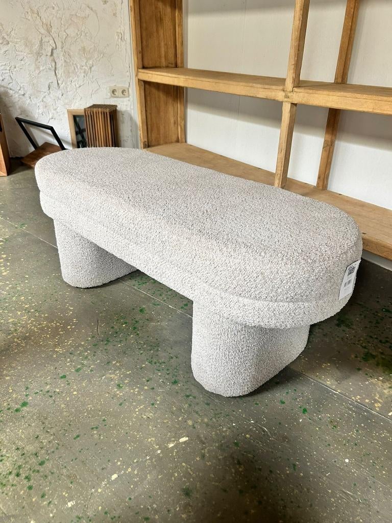 Grijs Bankje – Compact & Stijlvol, Ophalen, Minder dan 50 cm, 125 cm of meer, Nieuw